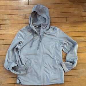 EUC The North Face Light Gray Hooded Jacket